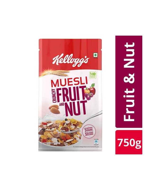 KELLOGGS MUESLI FRUIT & NUT Weight 160 Gm
