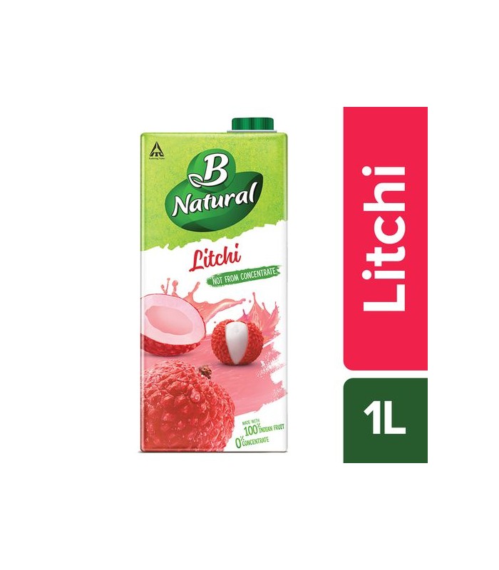 B NATURAL JUICE LITCHI LUSCIOUS Pack Size 1 ltr